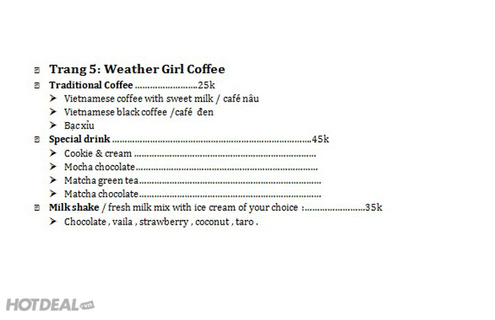 Thưởng Thức Các Loại Bánh Và Kem Hấp Dẫn Với Weather Girl Coffee & Tea