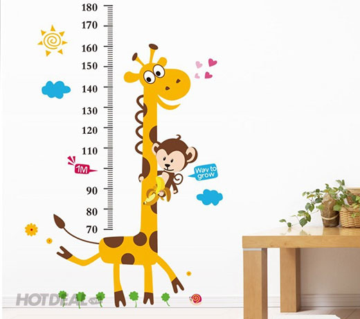Bộ Sưu Tập Decal Dán Tường Thước Đo Chiều Cao Cho Bé
