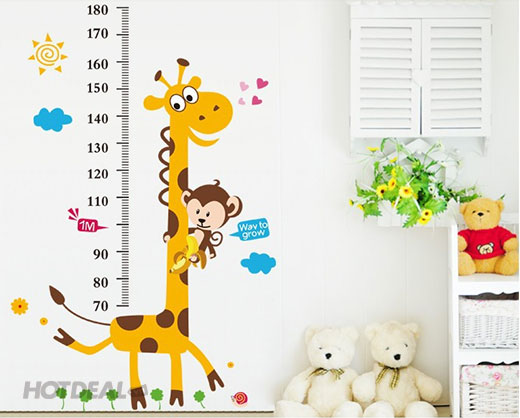 Bộ Sưu Tập Decal Dán Tường Thước Đo Chiều Cao Cho Bé