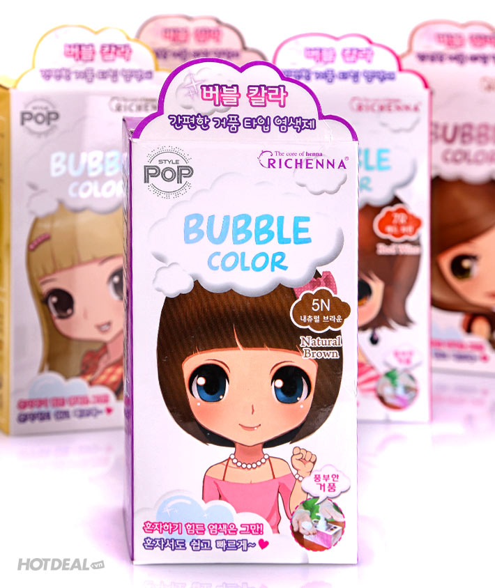 Thuốc Nhuộm Hàn Quốc Pop Bubble Tặng Kèm Bộ Nâng Tông