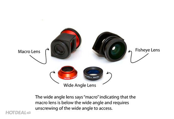 Ống Kính Olloclip 3 In 1 Cho Iphone 5 (Version 2)