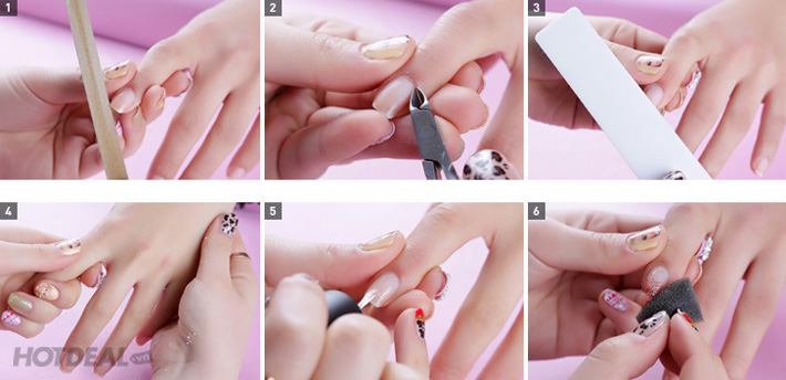 Image result for cÃ¡c bÆ°á»c lÃ m nail