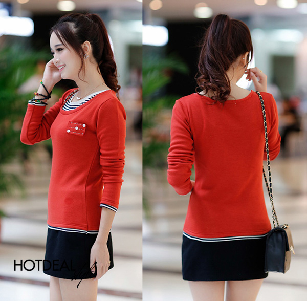 &Aacute;o Thun Phối Sọc Candy