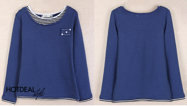 &Aacute;o Thun Phối Sọc Candy