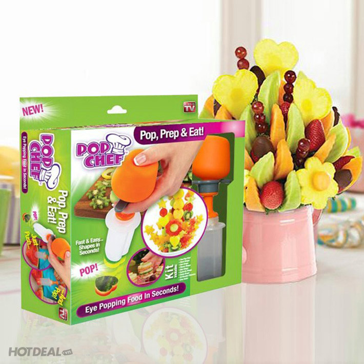 Bộ Khuôn Cắt Trái Cây Siêu Nhanh Pop Chef Tạo Hình Dáng Độc Đáo
