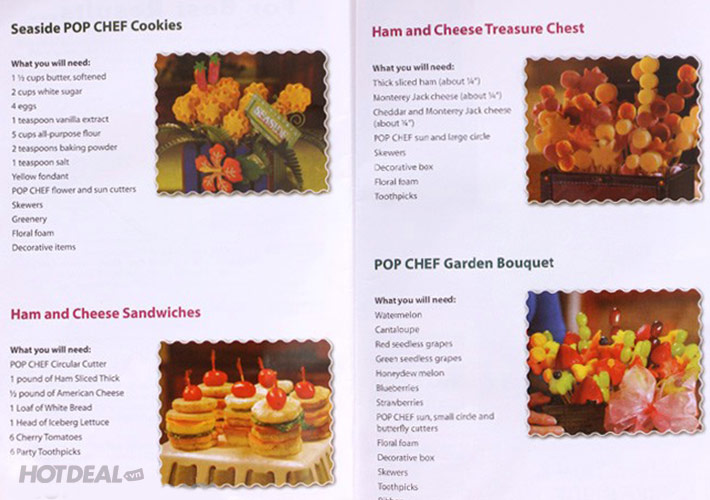 Bộ Khuôn Cắt Trái Cây Siêu Nhanh Pop Chef Tạo Hình Dáng Độc Đáo