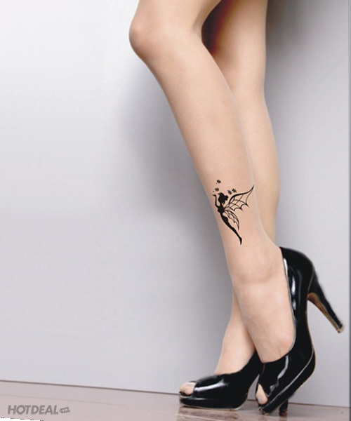 Quần Tất Tattoo Hình Xăm Hoa Tiên Nữ