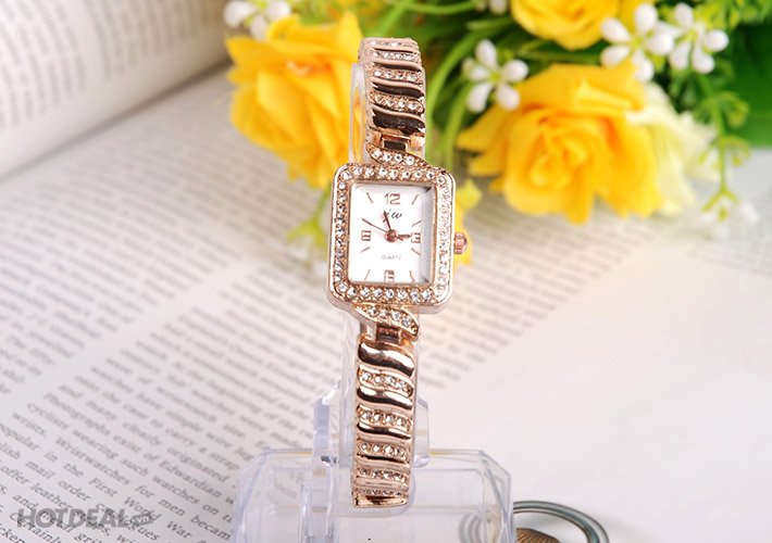 Đồng Hồ Mặt Vu&ocirc;ng D&acirc;y Xoắn