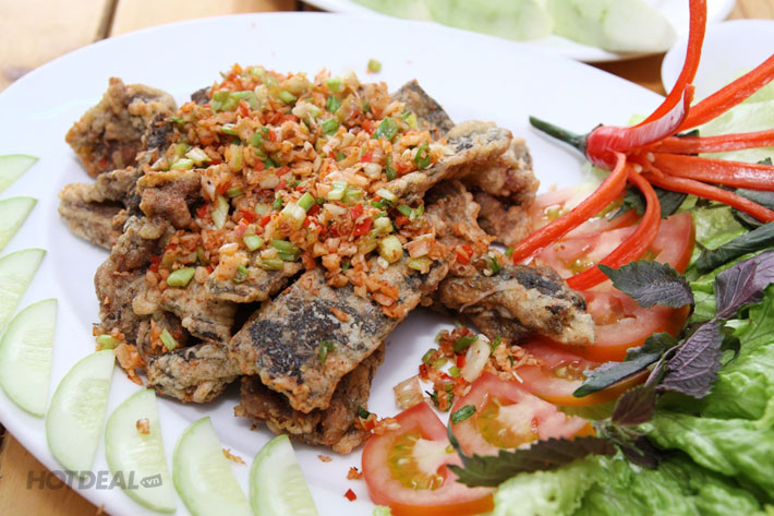 Combo Baba Rang Muối/ Hấp Lá Sen + 1 Dĩa Trái Cây Tại Phú Thọ Quán