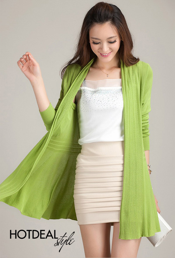 Áo Khoác Len Cardigan Sweet Color