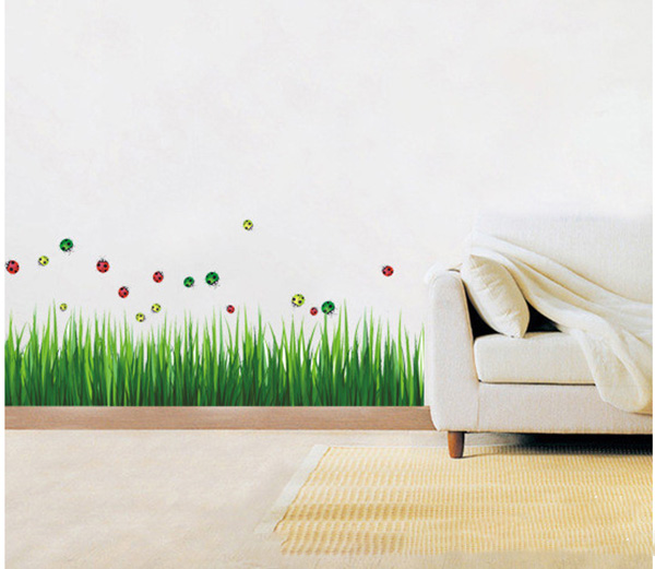 BST Decal Dán Chân Tường Hoa Bướm Nhiều Màu Sắc