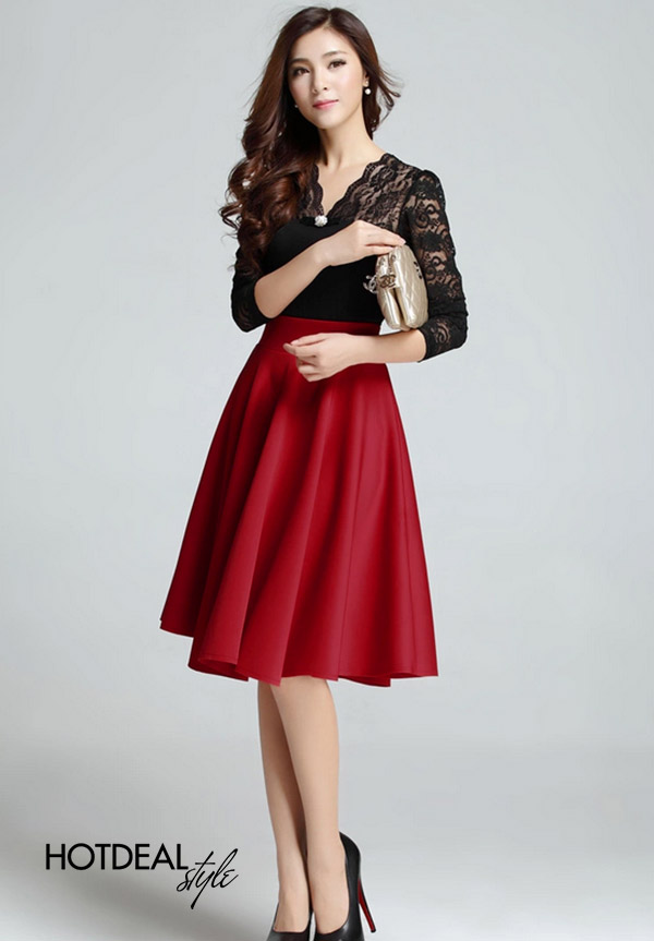 10 mẫu váy đỏ xinh sang hết ý và đáng sắm nhất dịp Tết này | Thời trang  thiếu nữ, Phong cách thời trang hàn quốc, Tư thế thời trang