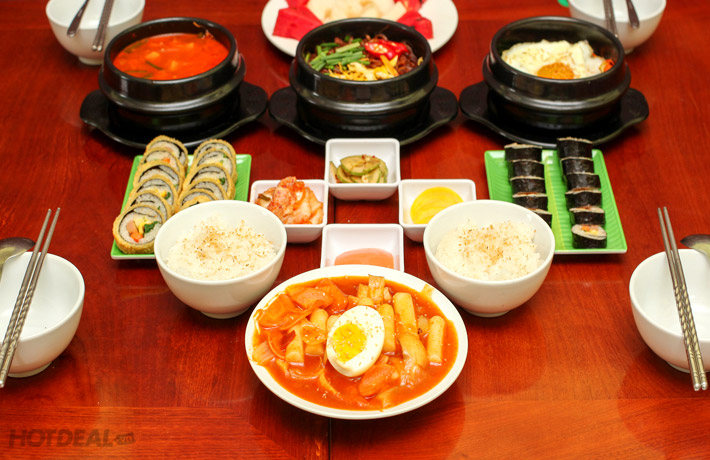 Set Ăn Hàn Quốc 4N Tại Nhà Hàng Gimbap Korea