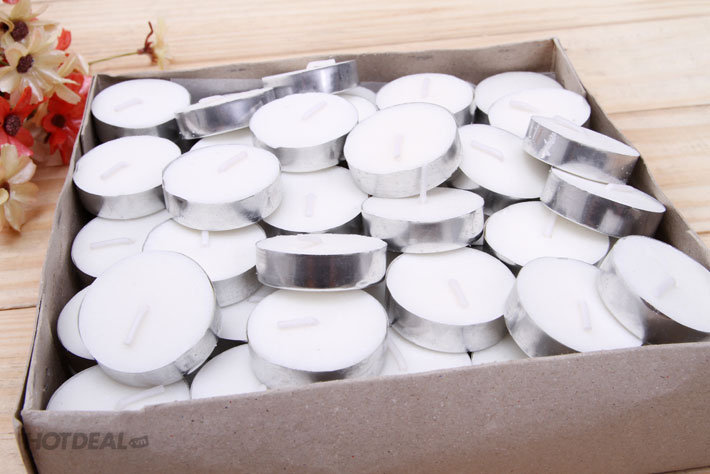 Hộp 100 Nến Tealight Trắng