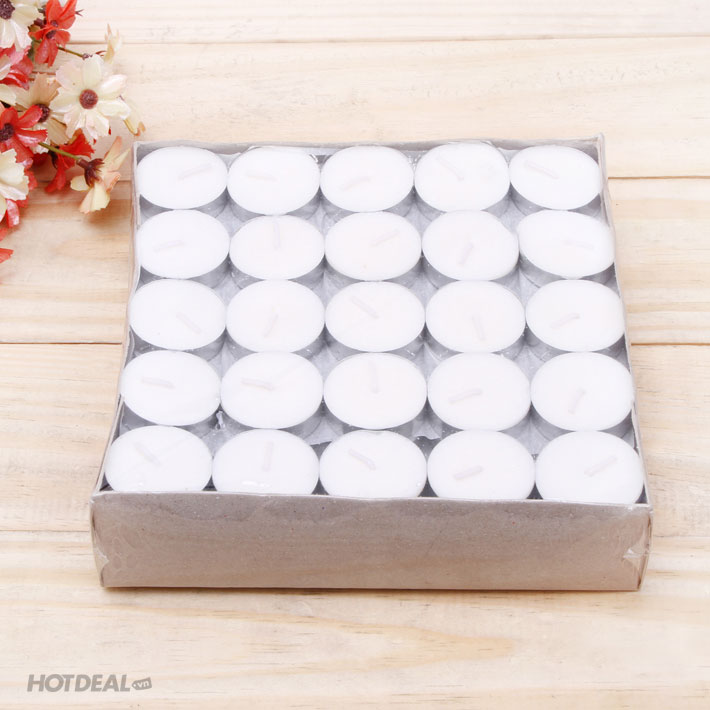 Hộp 100 Nến Tealight Trắng