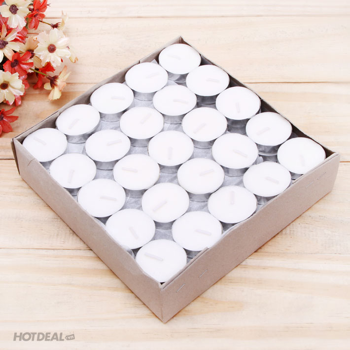 Hộp 100 Nến Tealight Trắng