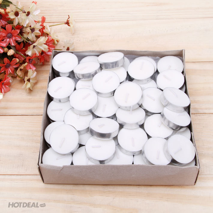 Hộp 100 Nến Tealight Trắng