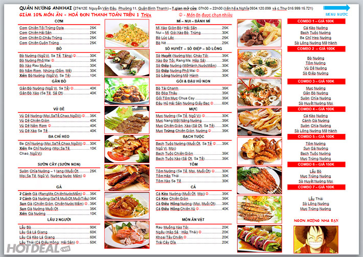 Menu Hải Sản Nướng – Bí Quyết Và Thực Đơn Đặc Biệt Cho Món Nướng Hải Sản