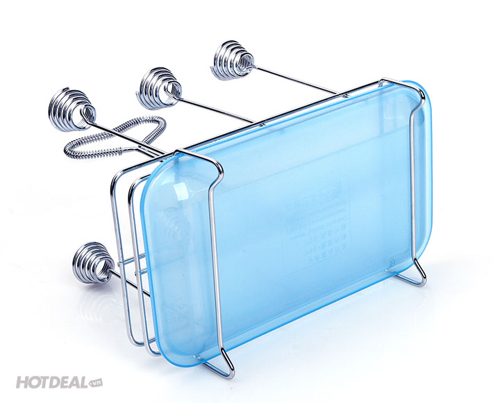 Khay Úp Ly Cao Cấp Inox Có Tay Xách Tiện Lợi (Khay 6)