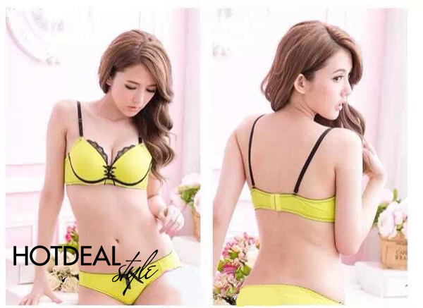 Bộ Đồ Lót Viền Màu Gợi Cảm