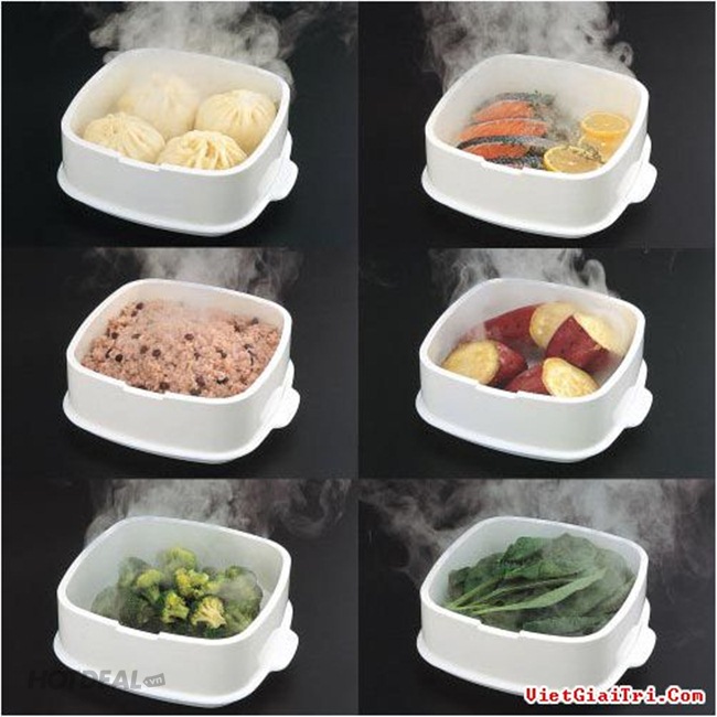 Bộ 3 Thố Luộc Rau Củ Trong L&ograve; Viba - Nhựa Xuất Khẩu Tashuan