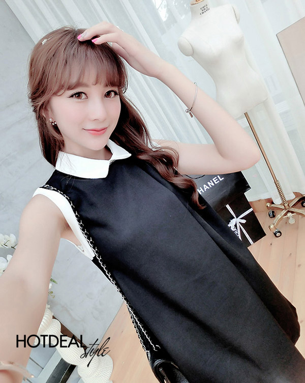 Đầm Form Suông Cổ Peter Pan