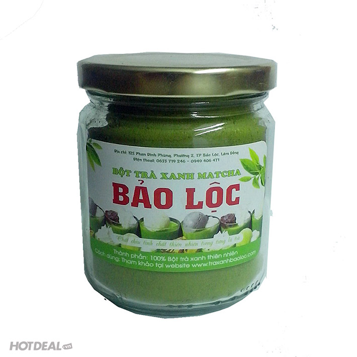 100gr Trà Xanh Matcha Bảo Lộc Nguyên Chất