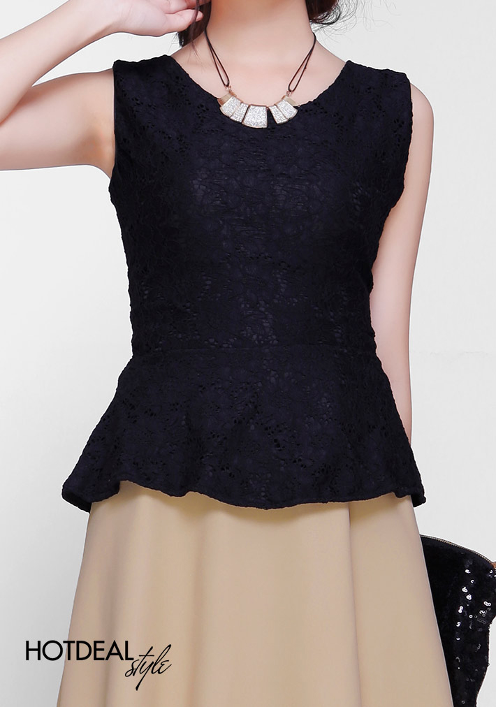 Set Chân Váy + Áo Ren Công Sở