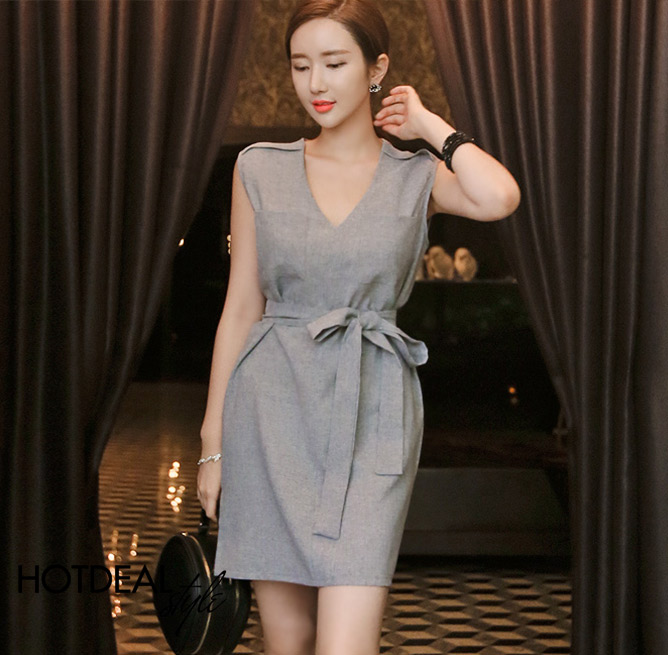Đầm Linen Vichy S&agrave;nh Điệu
