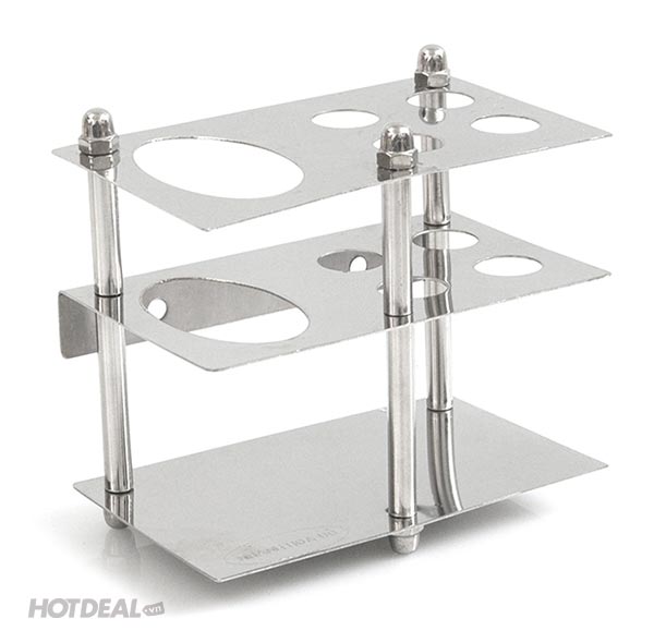 Kệ Đựng Dụng Cụ Kem Đ&aacute;nh Răng Inox Vu&ocirc;ng Loại I
