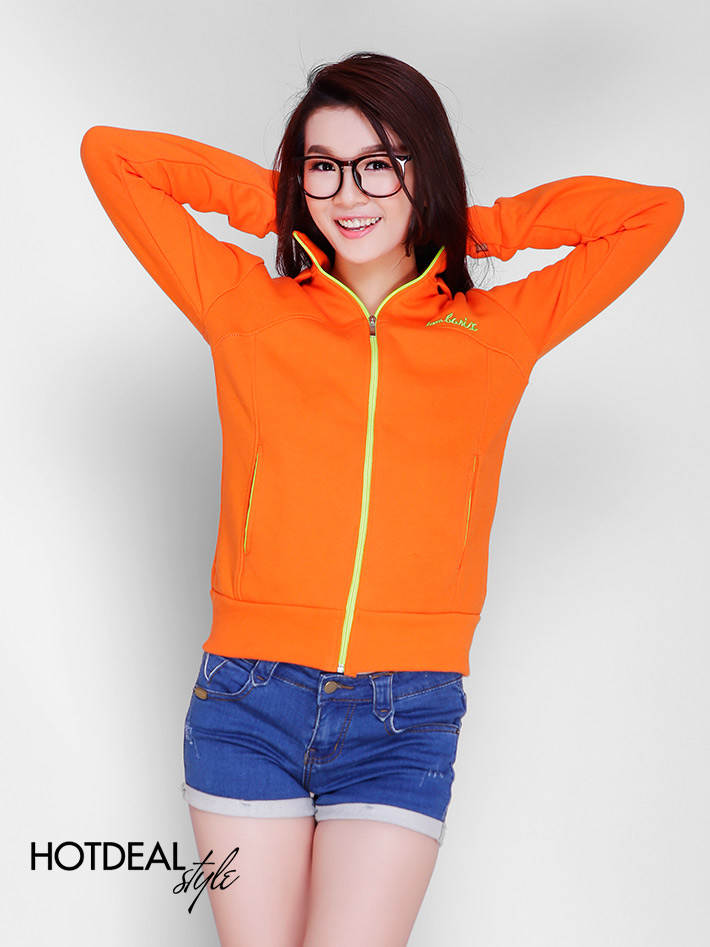 Áo Khoác Xỏ Ngón Phối Màu Neon