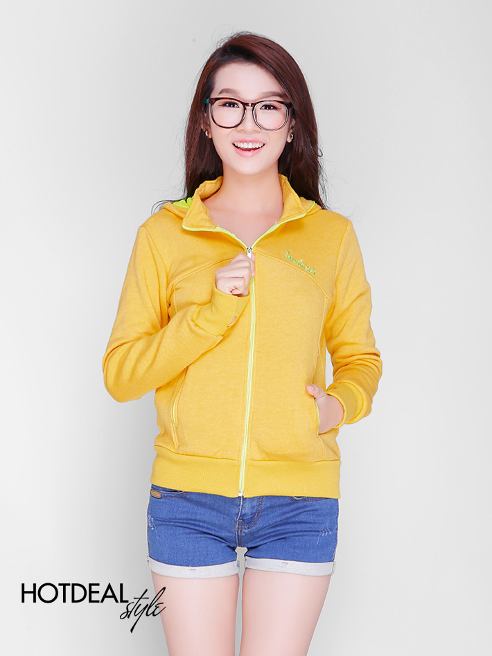 Áo Khoác Xỏ Ngón Phối Màu Neon