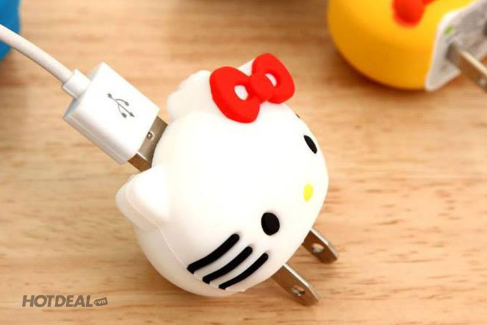 Combo 2 Vỏ Bọc Củ Sạc iPhone Hình Thú Ngộ Nghĩnh