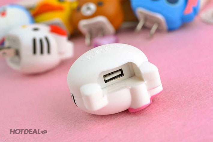 Combo 2 Vỏ Bọc Củ Sạc iPhone Hình Thú Ngộ Nghĩnh