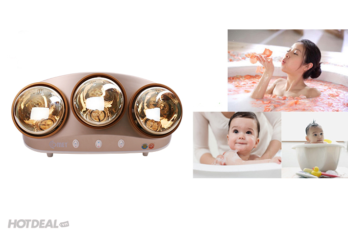Đ&egrave;n Sưởi 03 B&oacute;ng Ch&iacute;nh H&atilde;ng COMET CM8538