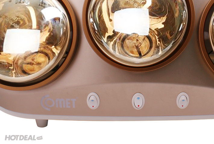 Đ&egrave;n Sưởi 03 B&oacute;ng Ch&iacute;nh H&atilde;ng COMET CM8538