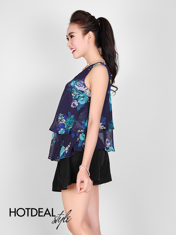 Áo Hoa 2 Lớp Cho Ngày Hè