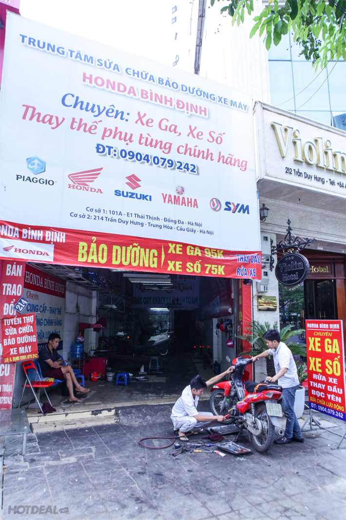 Trọn Gói Bảo Dưỡng Xe Máy Tại Honda Bình Định Hà Nội