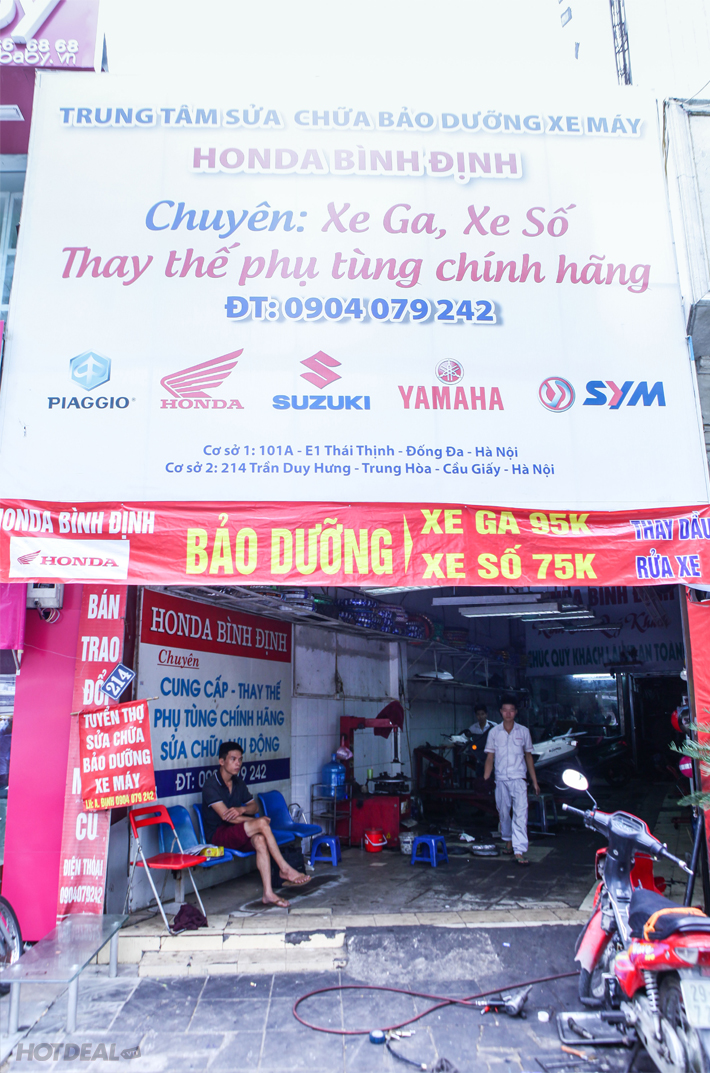 Trọn Gói Bảo Dưỡng Xe Máy Tại Honda Bình Định Hà Nội